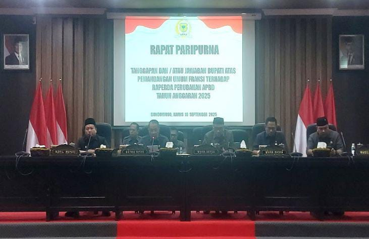 Bupati Bondowoso Jawab Pandangan Fraksi DPRD Bondowoso soal P-APBD 2025