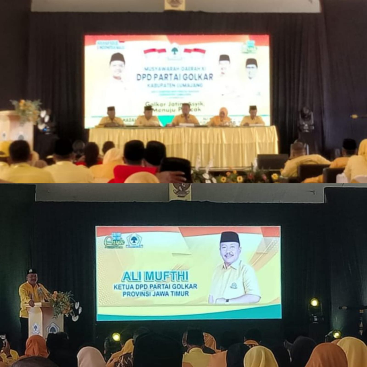Suasana Musda Golkar Kabupaten Lumajang.