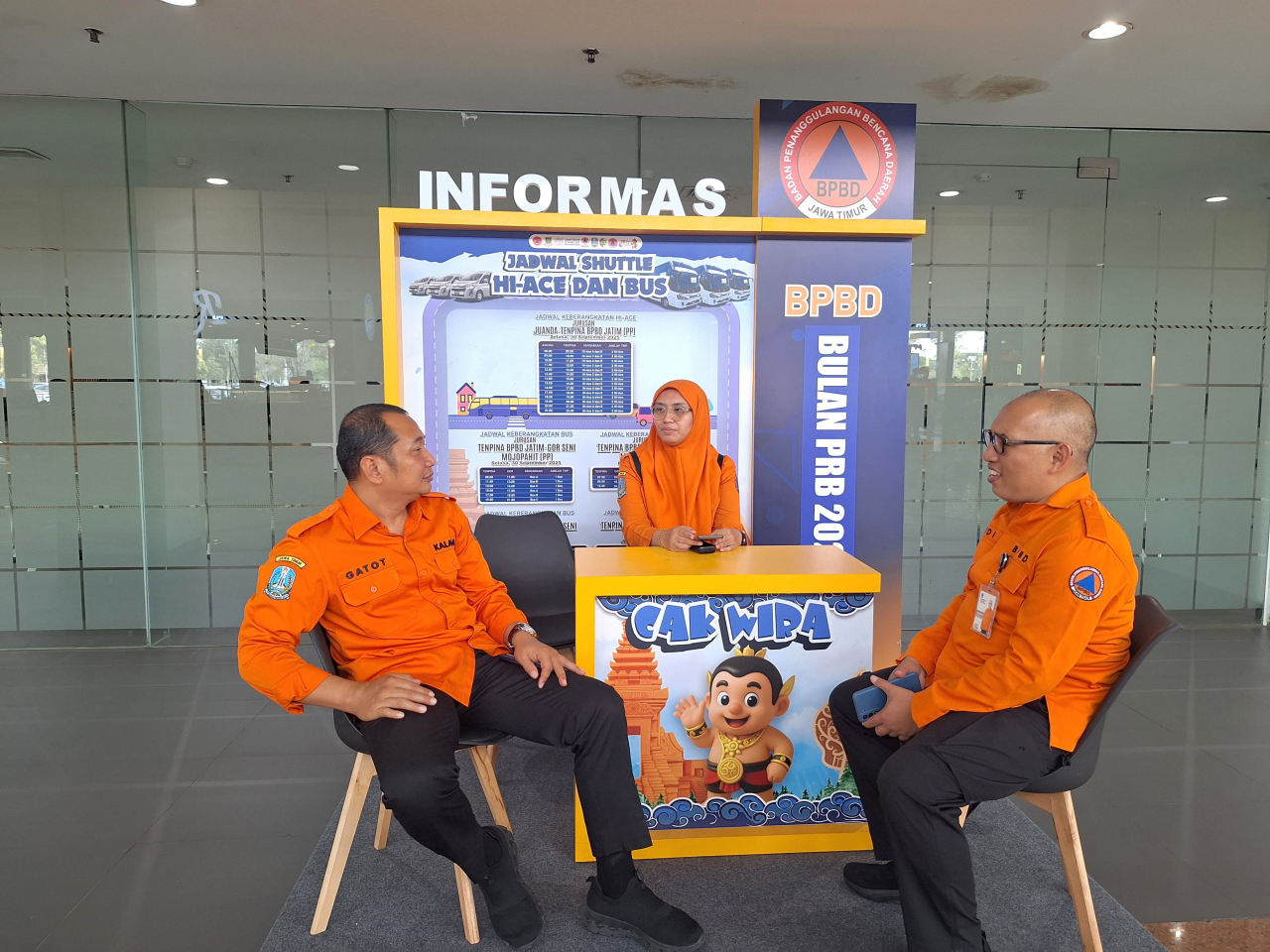 Cek Persiapan di Bandara Juanda, Kolaborasi Jawa Timur Siap Sukseskan Peringatan Bulan PRB 2025 di Mojokerto Raya