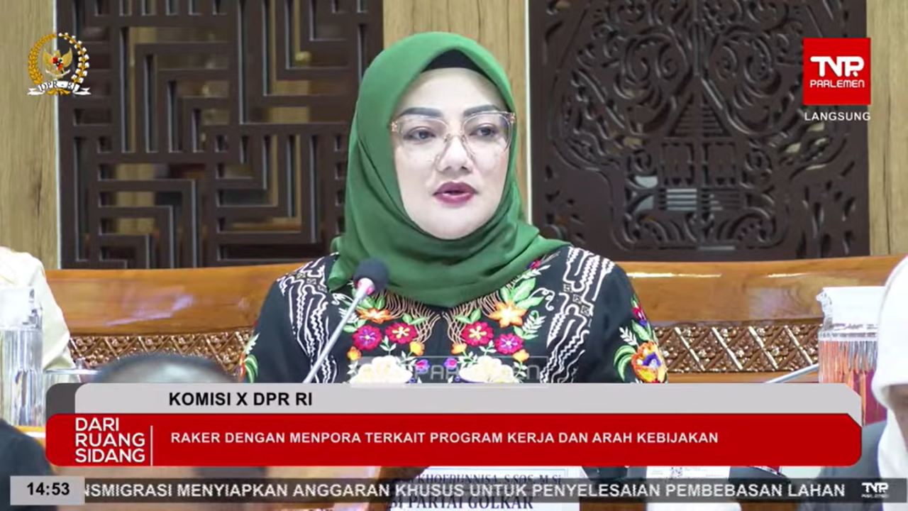 Anggota Komisi X DPR RI Fraksi Partai Golkar, Adde Rosi Khoerunnisa