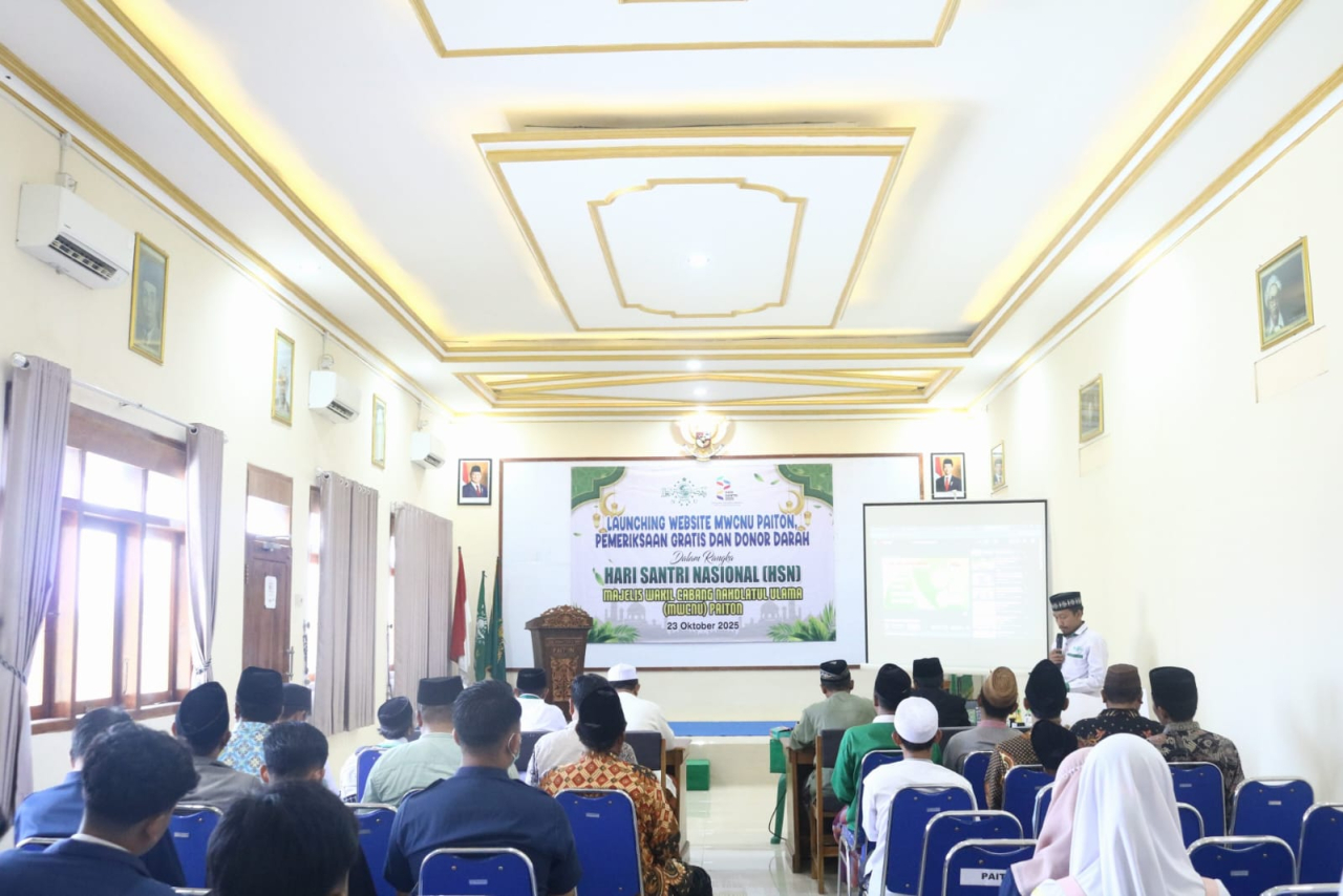 MWCNU Paiton Luncurkan Website, Gelar Pemeriksaan Gratis dan Donor Darah Sambut Hari Santri 2025