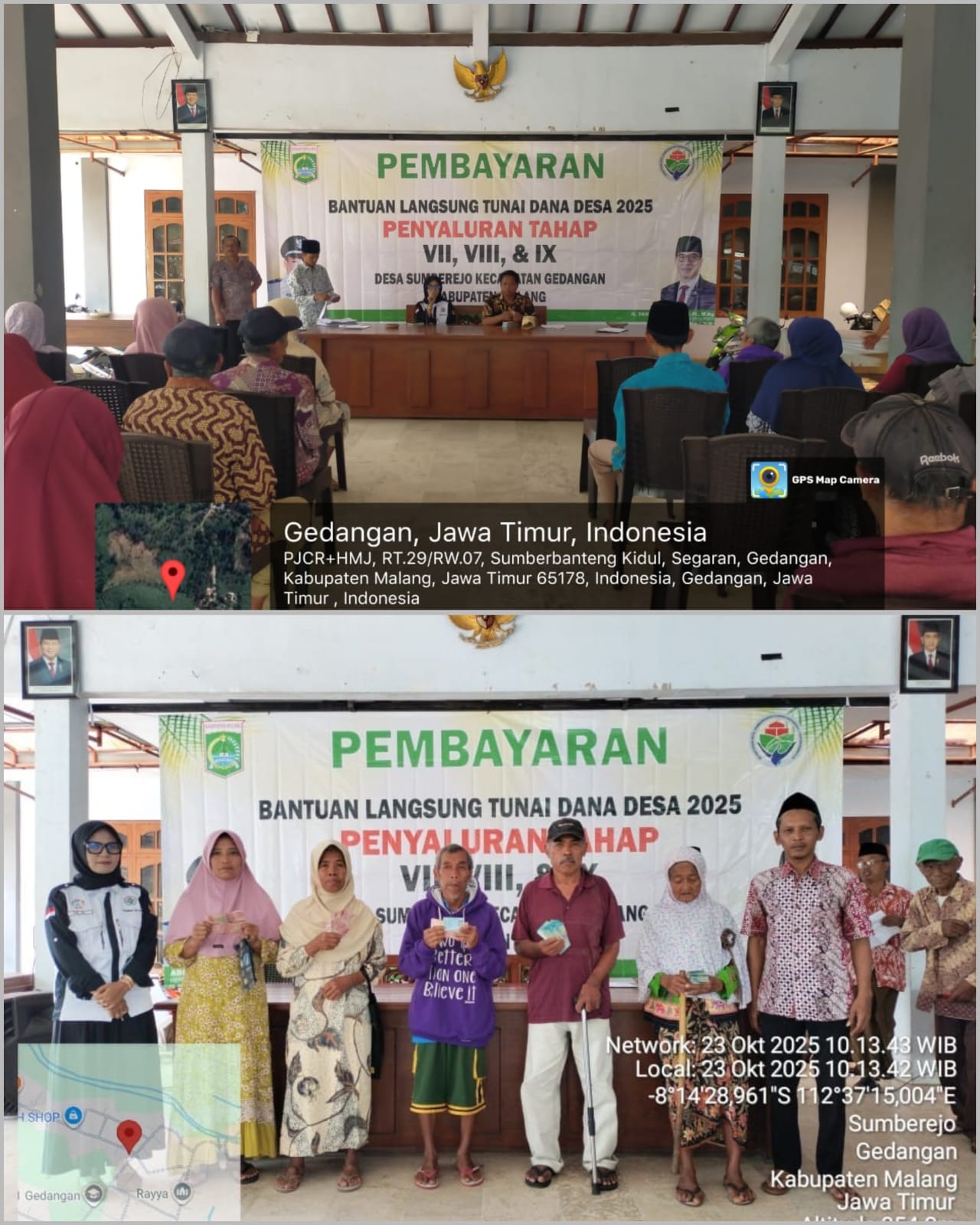 Membersamai pembayaran BLT DD Desa Sumberejo Kec. Gedangan Kabupaten Malang 46 KPM Tahap 7, 8, 9