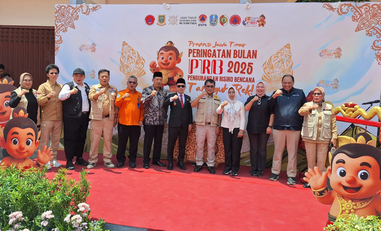 Pemukulan Gong di Pameran Kebencanaan Tandai Dimulainya Pelaksanaan Bulan PRB 2025