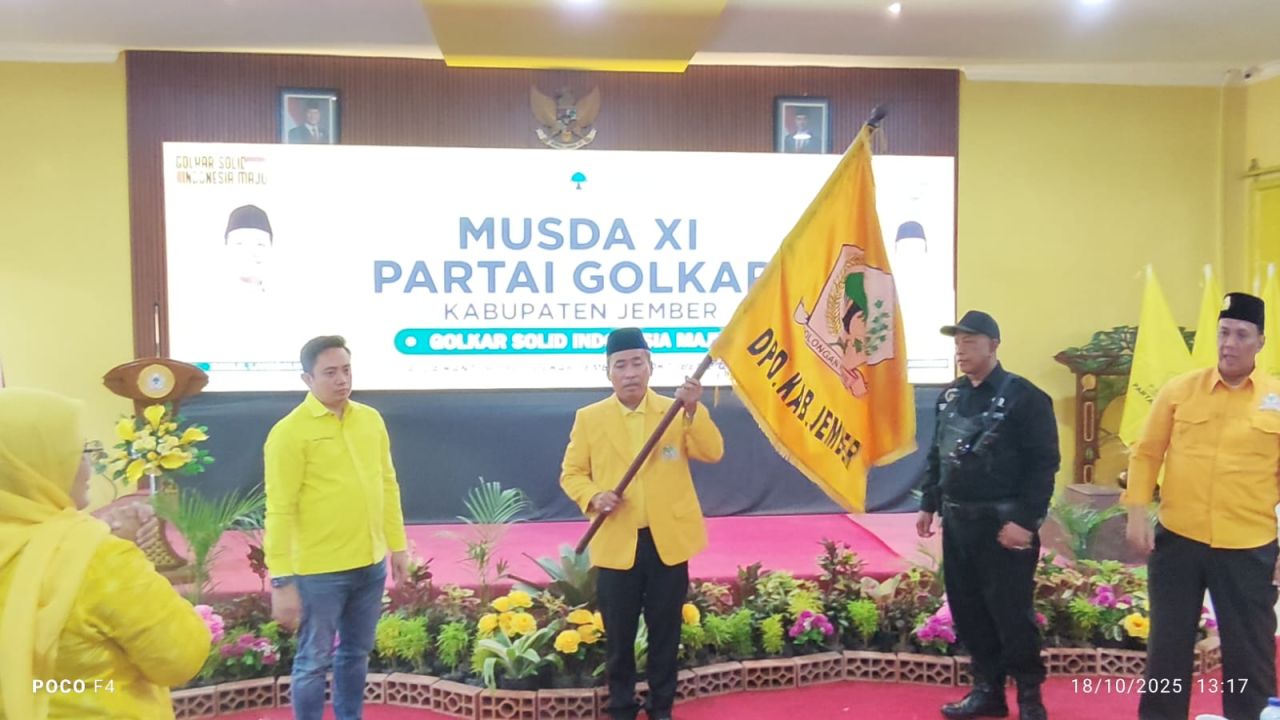 Musda XI DPD II Partai Golkar Jember, H Karimullah Terpilih Aklamasi Sebagai Ketua Periode 2025–2030