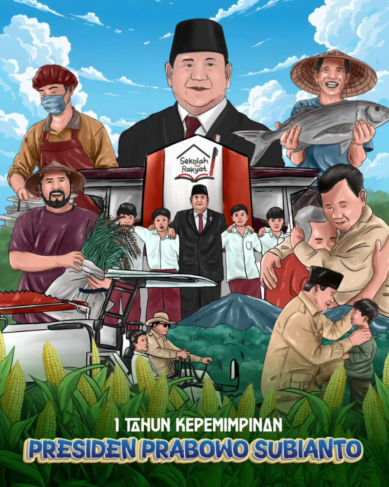 Satu Tahun Prabowo Memimpin Republik dan Telisik Kisah Margono Djojohadikusumo