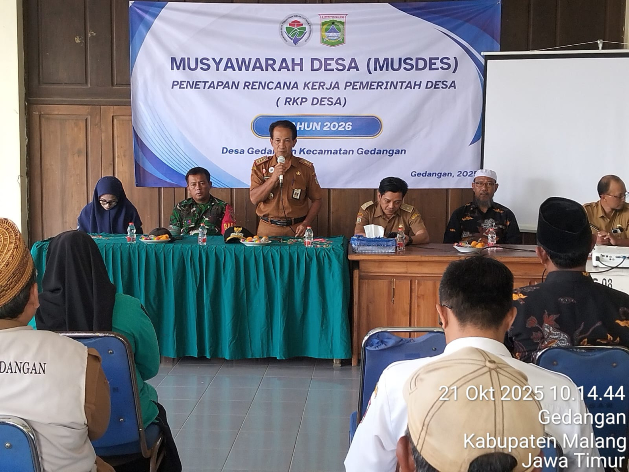 Pemdes Gedangan Tetapkan RKP Desa 2026