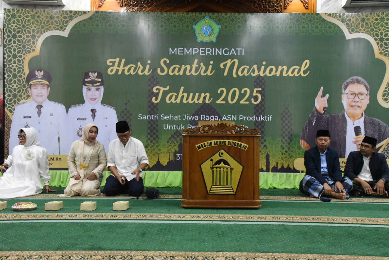 Peringati Hari Santri 2025, ASN Sidoarjo Gelar Tabligh Akbar