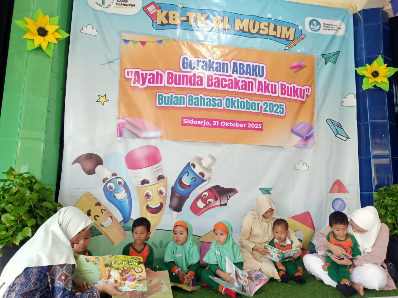 TK Al Muslim Ajak Orang Tua dan Anak Rayakan Bulan Bahasa Lewat Kegiatan Literasi
