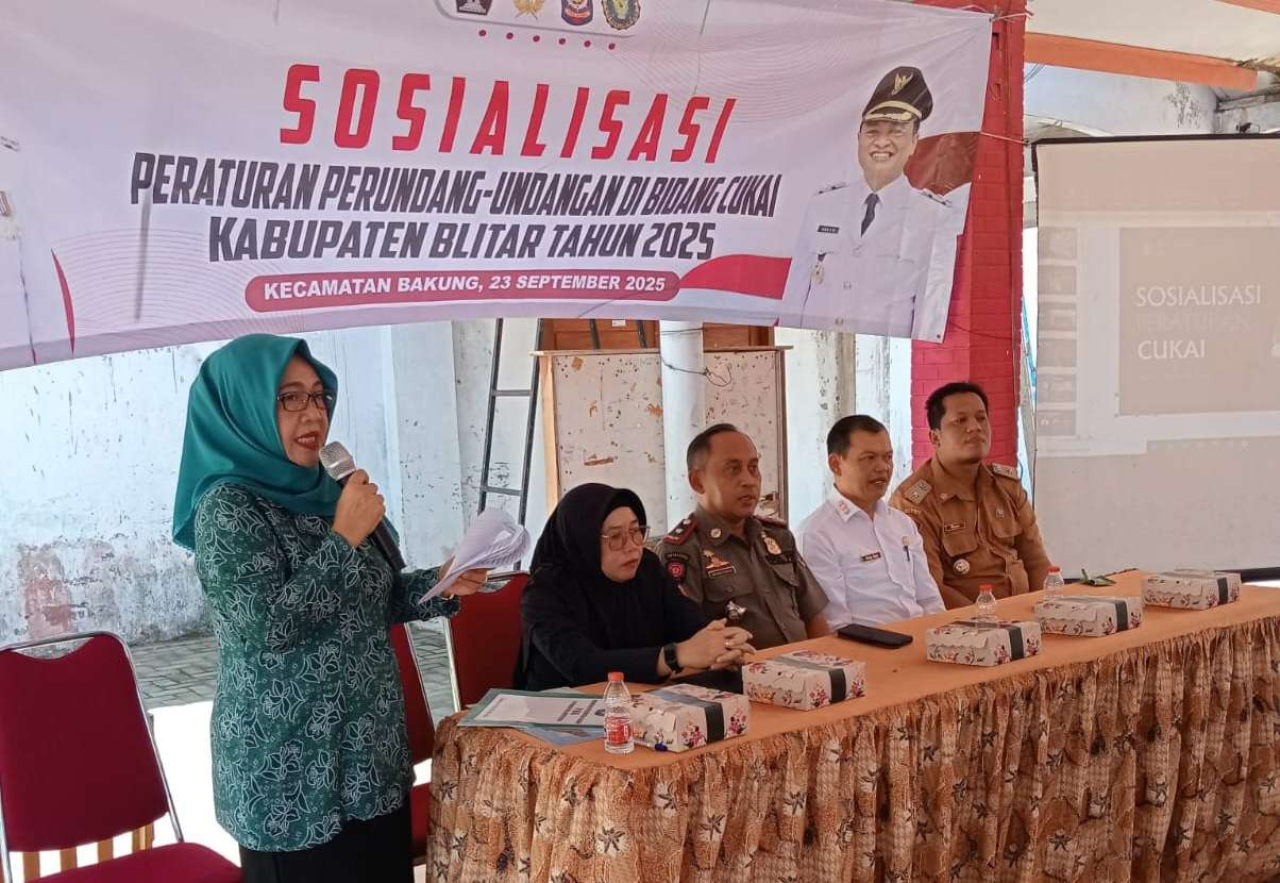 Satpol PP Kabupaten Blitar Intensifkan Penegakan Cukai Lewat Lima Kali Sosialisasi Kepada PKK