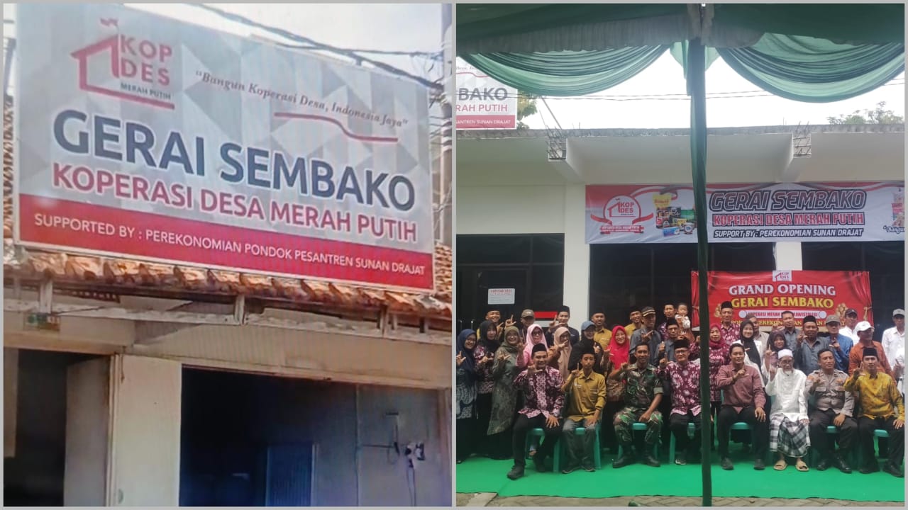 Dua Gerai Baru KDMP di Kecamatan Karanggeneng Kabupaten Lamongan Diresmikan