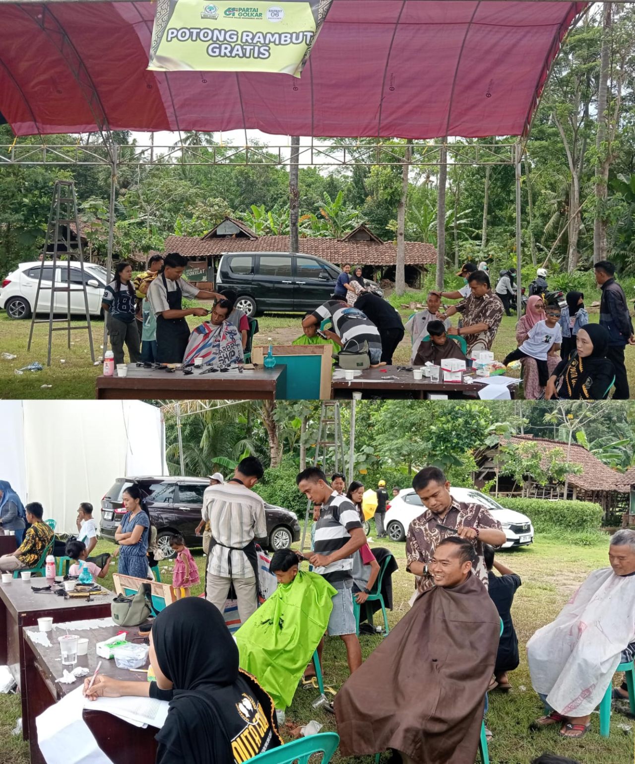 Dari Bakti Sosial hingga Potong Rambut Gratis, Meriahkan HUT ke-61 Golkar di Bondowoso