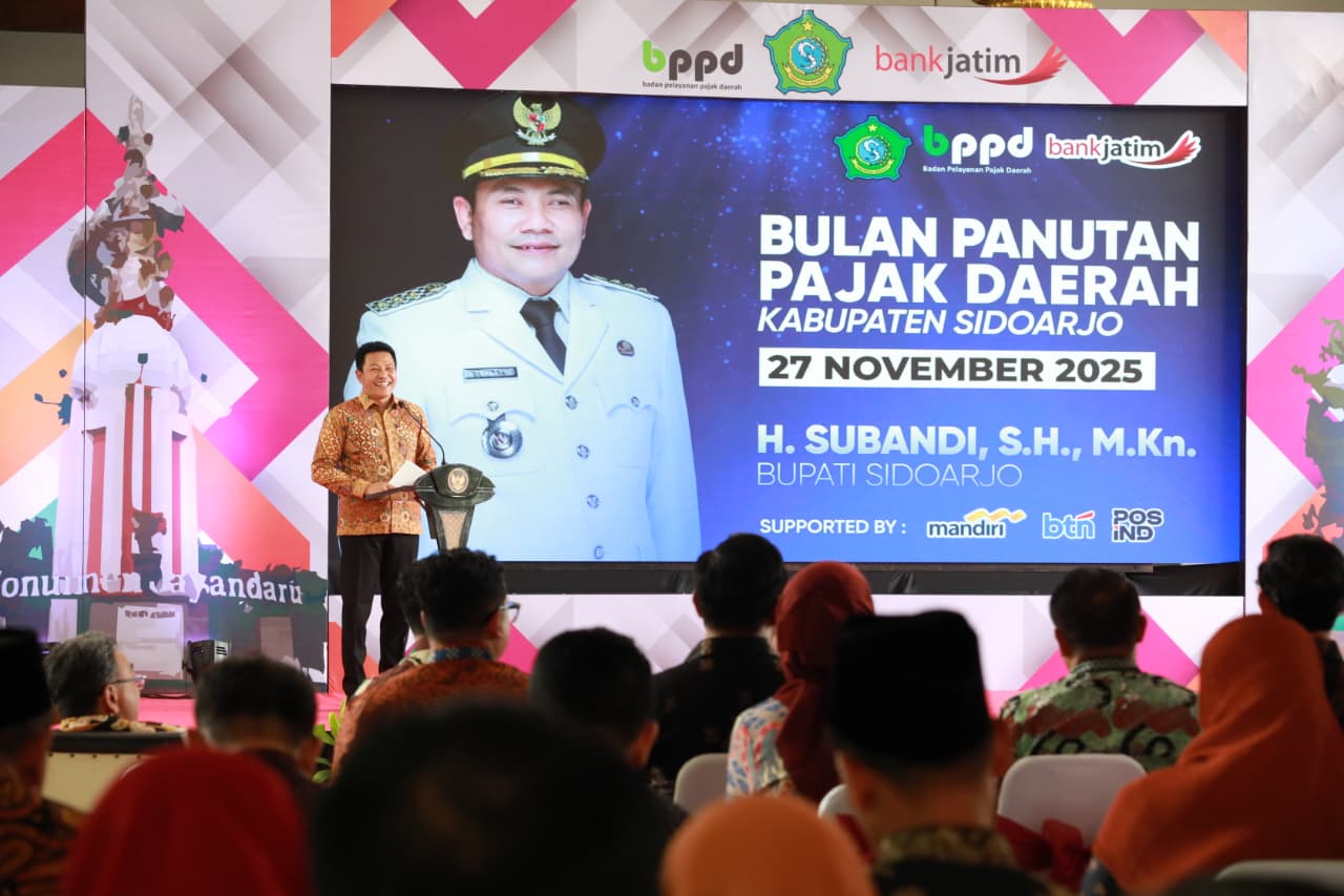 Realisasi Pajak Daerah Sidoarjo 2025 Tembus Rp 1,58 Triliun, Lampaui Capaian Tahun Lalu
