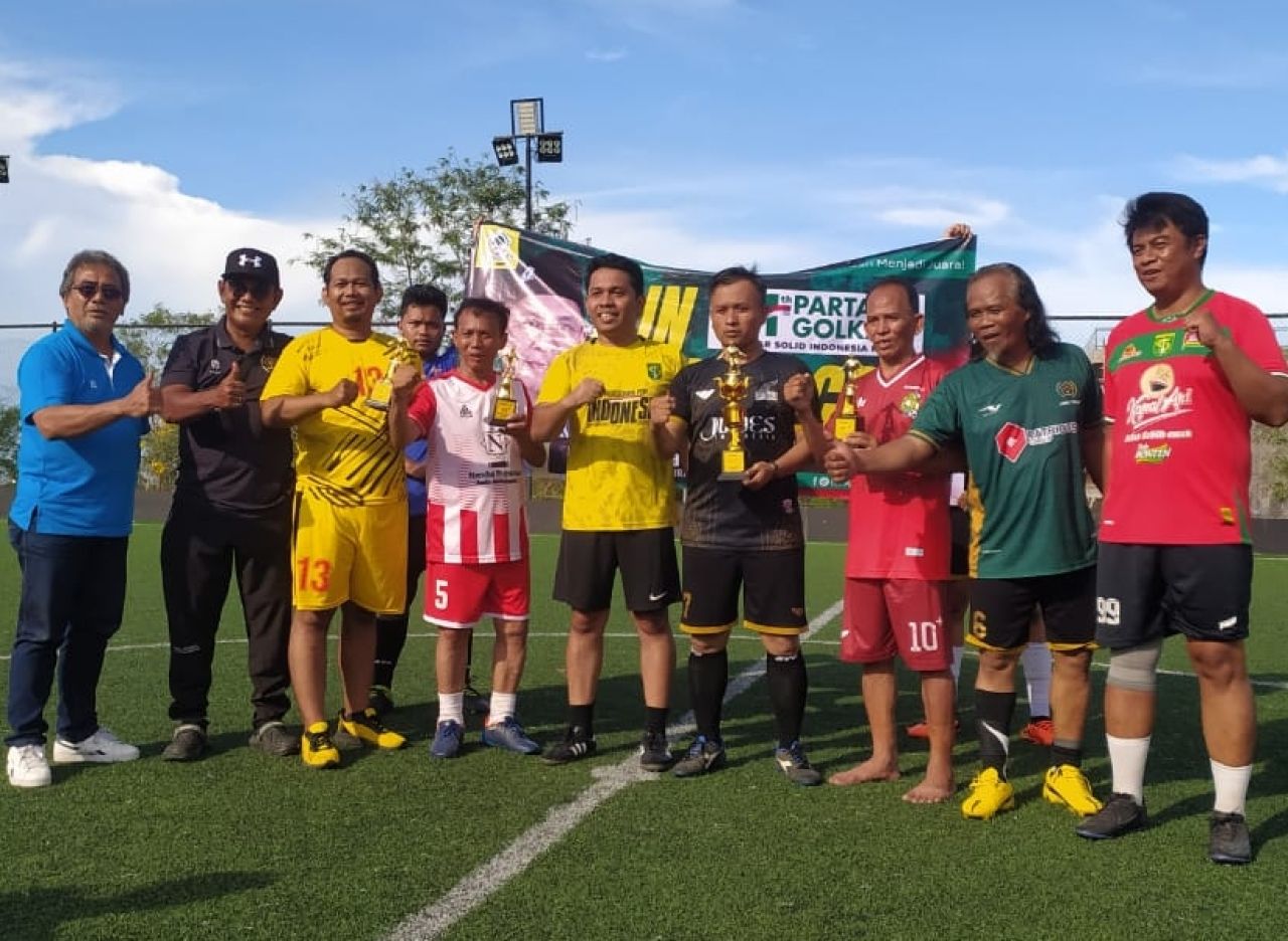 Golkar Surabaya Rayakan HUT ke-61 Gelar Turnamen Mini Soccer, Jurnalis Ikut Bertanding
