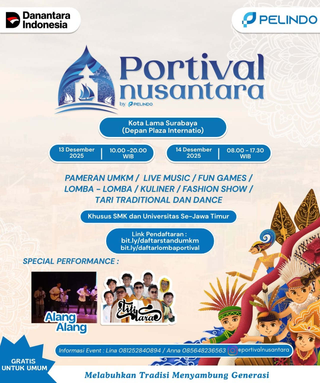 Pelindo Regional 3 Akan Gelar Portival Nusantara 2025: Ruang Kolaborasi UMKM dan Generasi Muda untuk Melabuhkan Tradisi