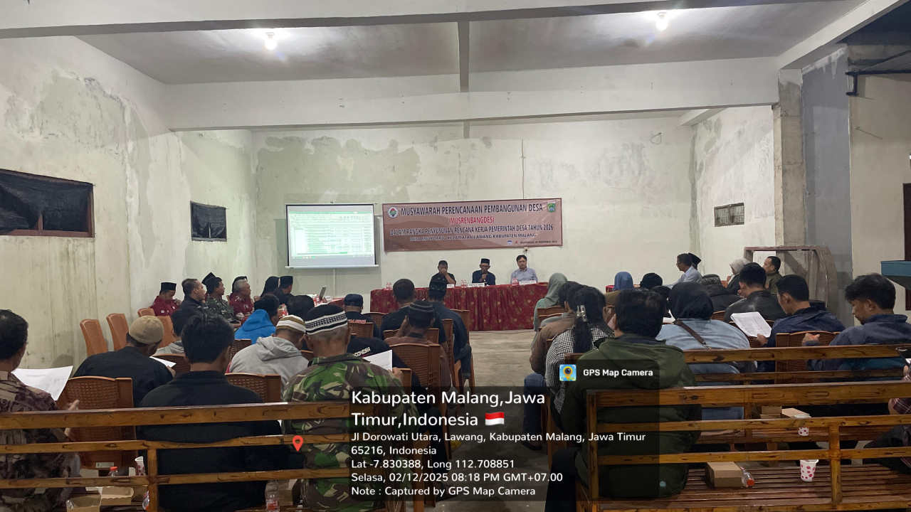 Musrenbangdes Mulyoarjo Tetapkan RKPDes 2026, Mantapkan Arah Pembangunan Berkelanjutan