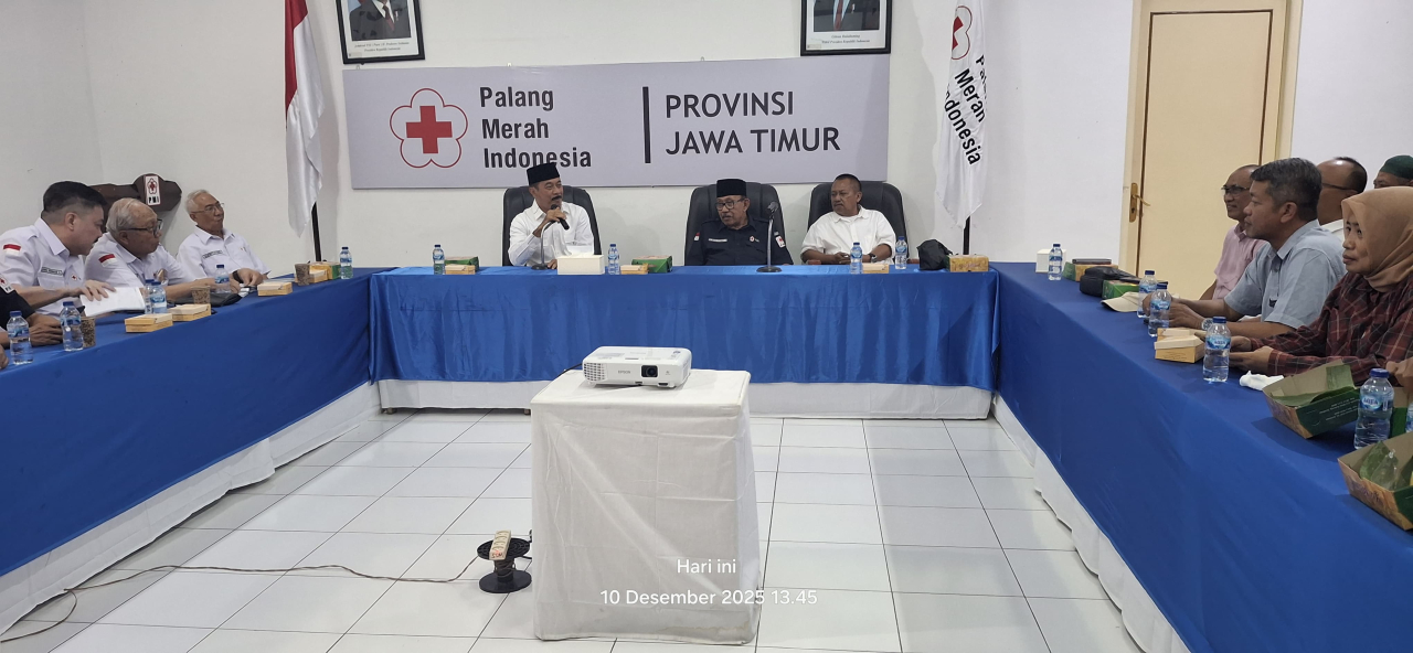 Pengurus Baru, PMI Jatim Undang Pengurus PWI Jatim, Ajak Kolaborasi
