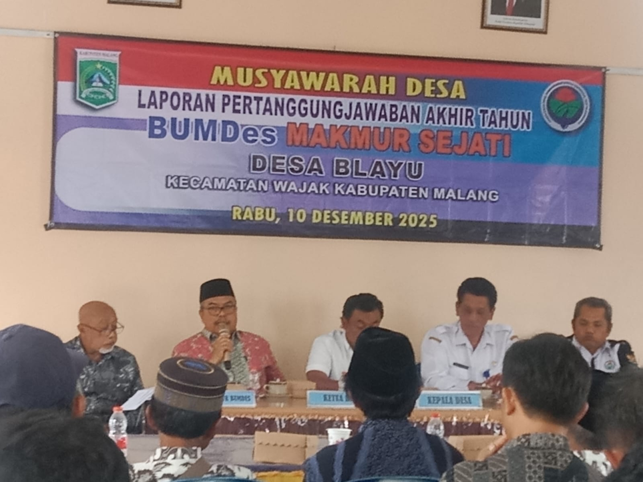 Musdes LPJ Akhir Tahun BUMDes “Makmur Sejati” Blayu Tegaskan Transparansi & Penguatan Kelembagaan