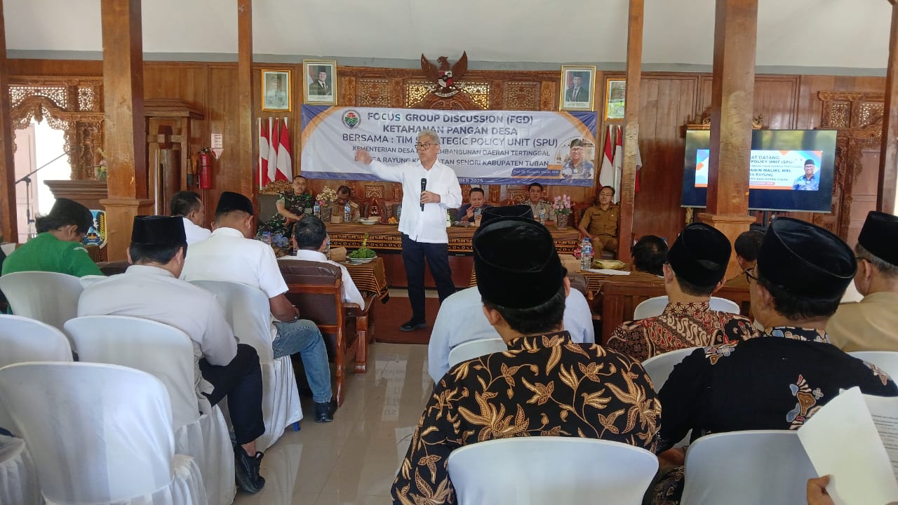 Prof Zainuddin : Desa Adalah Kunci Keberhasilan Program Ketahanan Pangan dan Swasembada Nasional