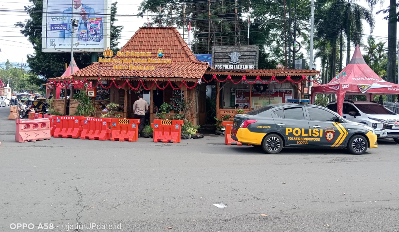 Operasi Lilin 2025, Polres Bondowoso Siagakan Tiga Pos Pengamanan Nataru