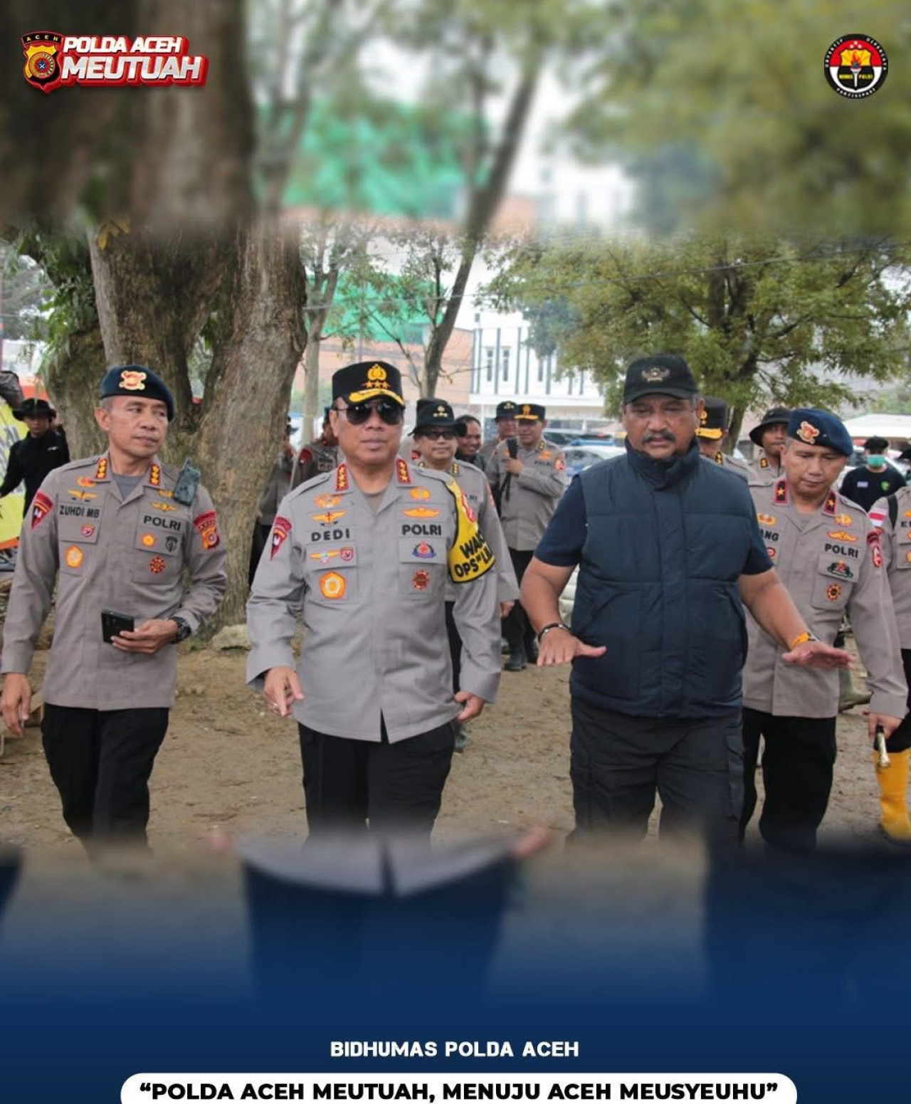 Wakapolri Lakukan Kunjungan Kerja Ke Wilayah Terdampak Bencana Aceh Tamiang.