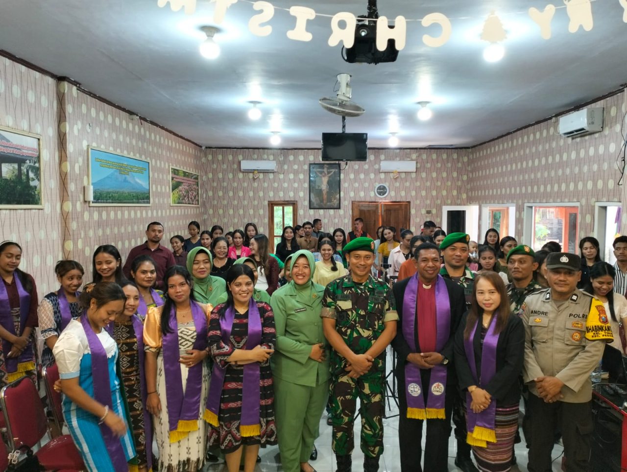 Koramil 02/Pesantren Kunjungi 10 Gereja Selama Natal 2025, Perkokoh Toleransi Umat Beragama