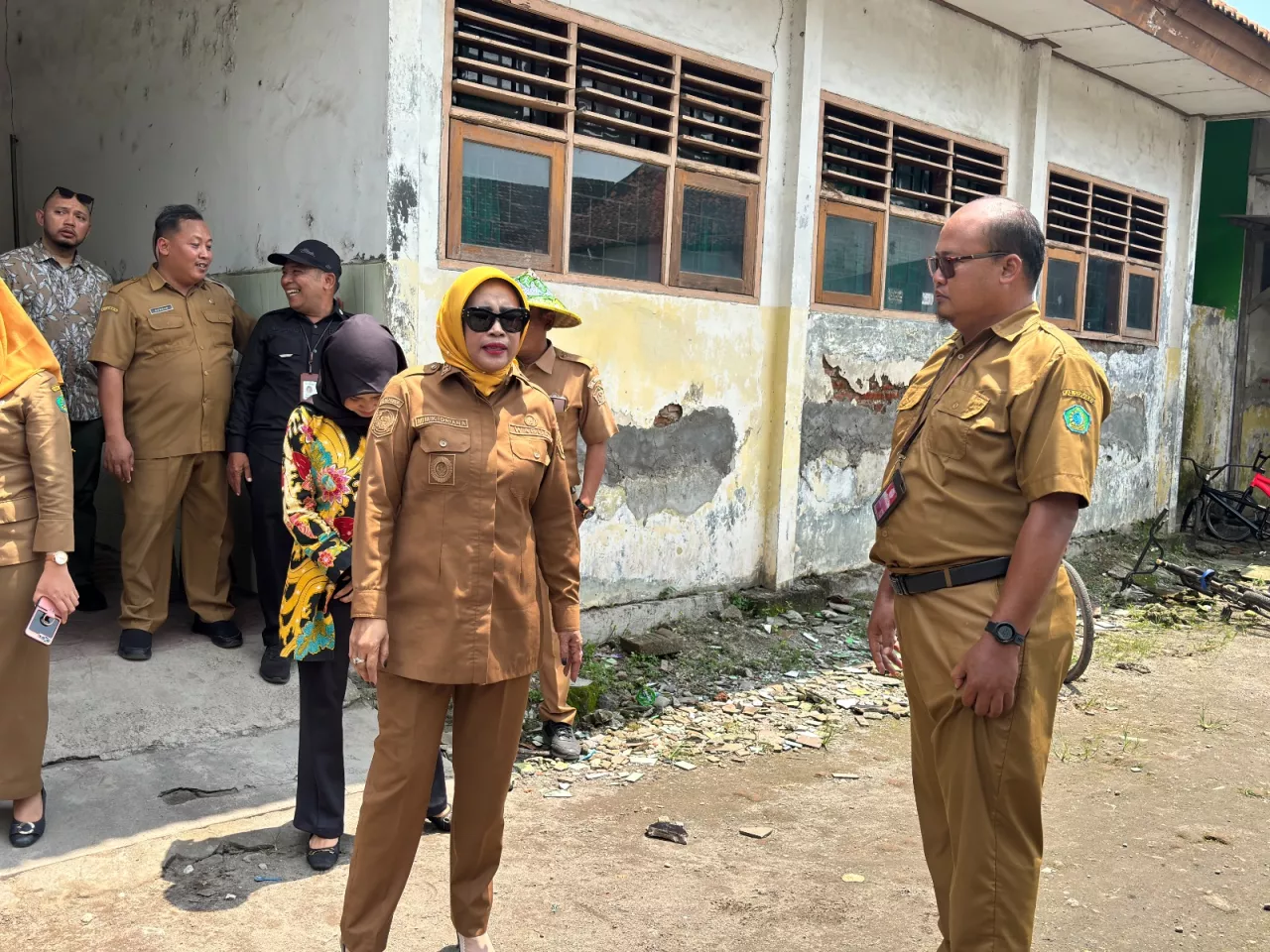 Wabup Sidoarjo Sidak SDN Jatikalang, Temukan Bangunan Sekolah Tak Layak dan Berbahaya