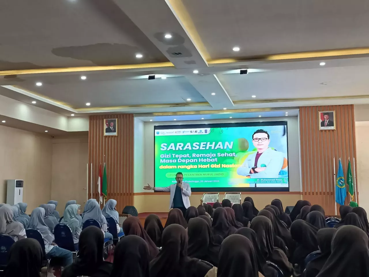 Peringati Hari Gizi Nasional, 200 Santriwati Nurul Jadid Dibekali Edukasi Kesehatan Remaja