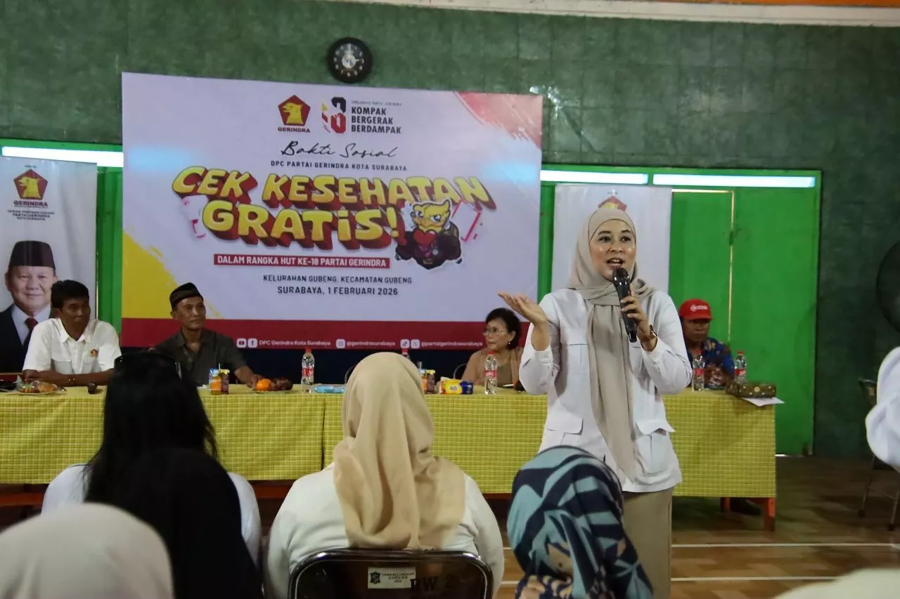 Ketua Fraksi Gerindra Surabaya Gelar Cek Kesehatan Gratis, Dorong Warga Manfaatkan CKG 