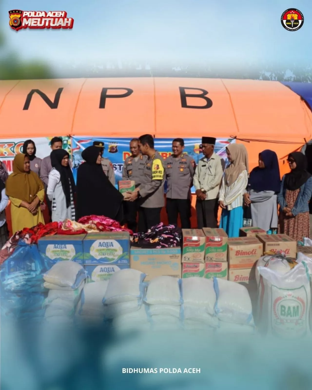 Polres Aceh Tengah Distribusikan Bantuan Kapolri Kepada Warga Terdampak Bencana
