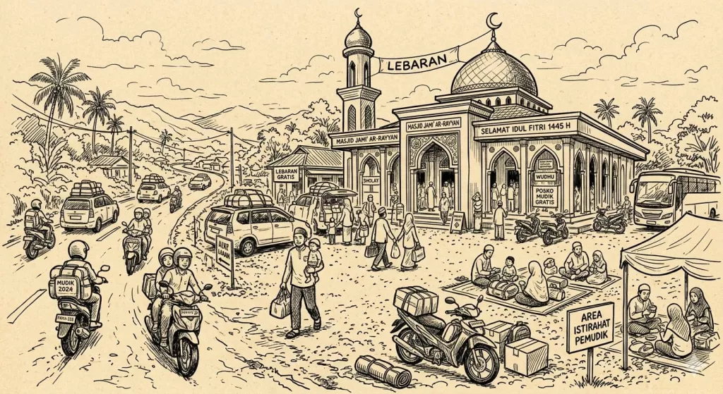 "Telasan" dan Masjid Tempat Singgah Pemudik