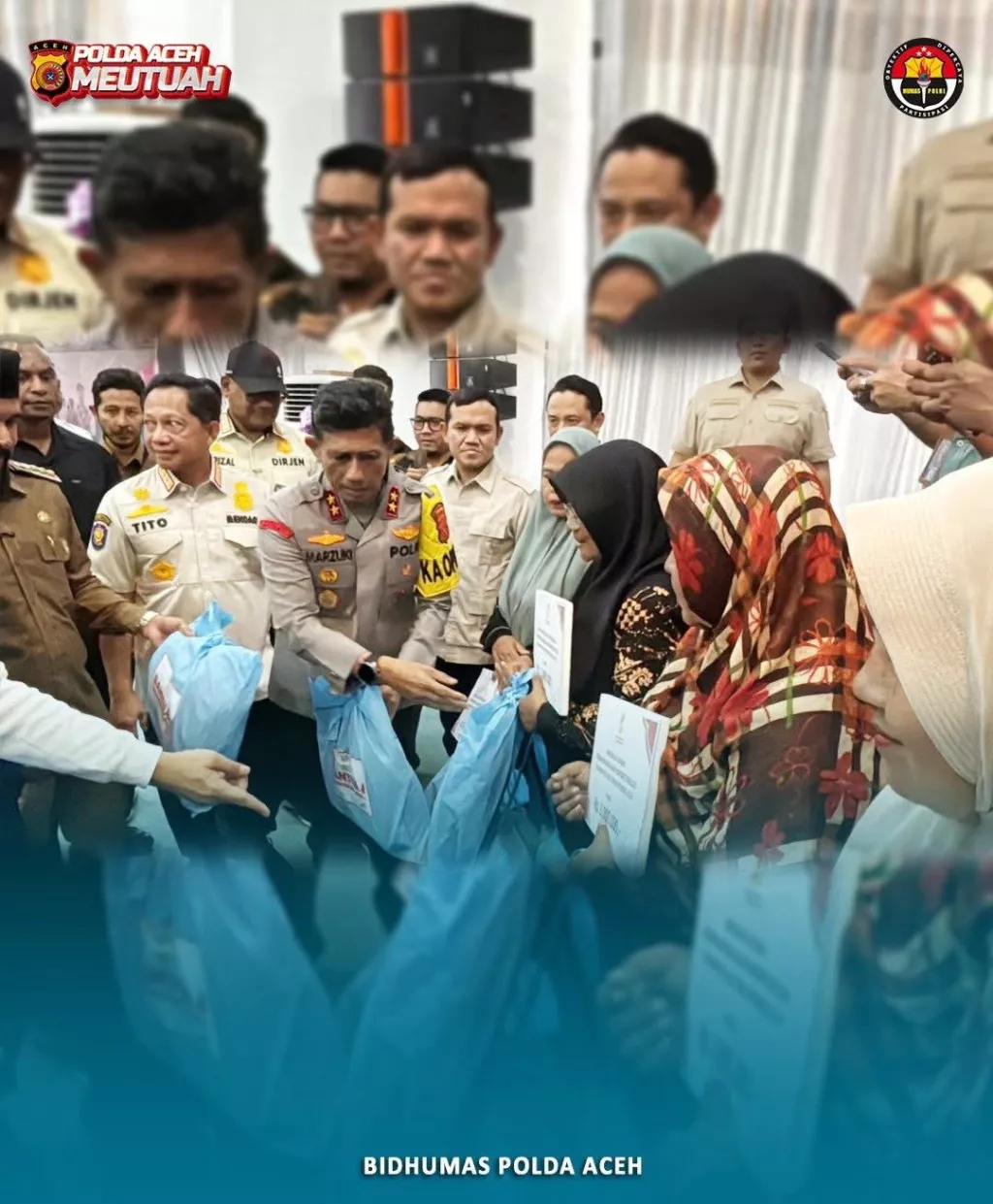 Kapolda Aceh Hadiri Penyerahan Bantuan Kemensos Dan Kemendagri Untuk Warga Aceh Timur