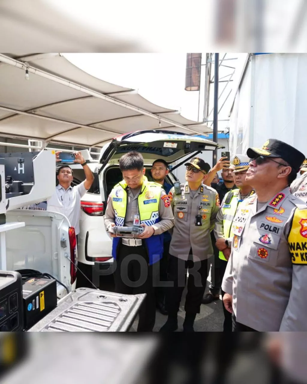 Wakapolri Tinjau Command Center Operasi Ketupat di KM 29 Tol Jakarta–Cikampek