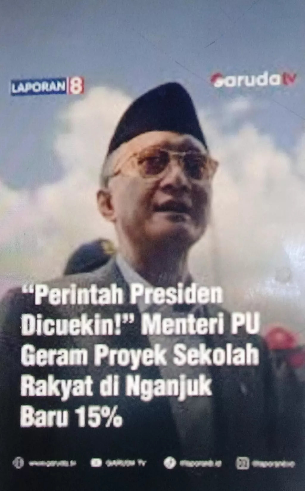 Menteri PU Kecewa Dengan Progres Pembangunan Sekolah Rakyat Nganjuk Yang Masih 15 Persen