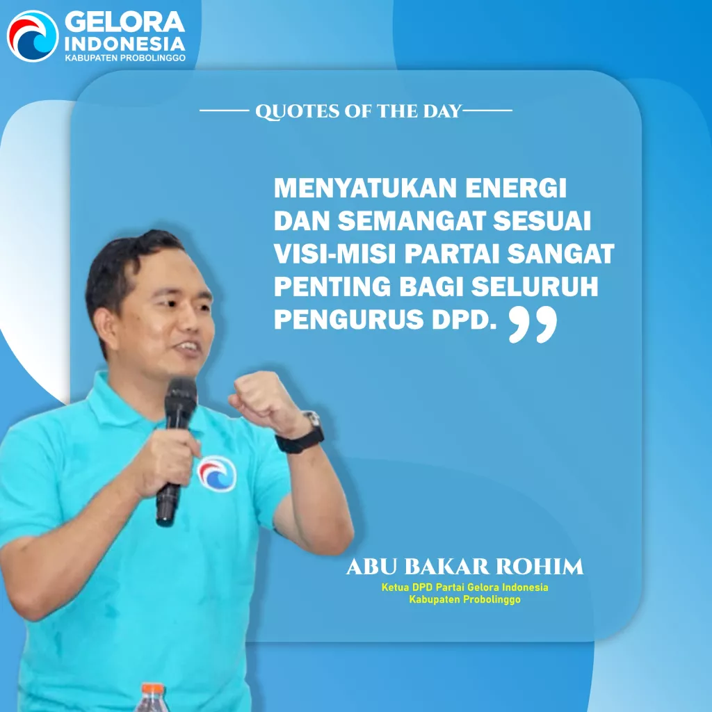 Harapan Ketua DPD Partai Gelora Kabupaten Probolinggo Menyongsong Hari Buruh