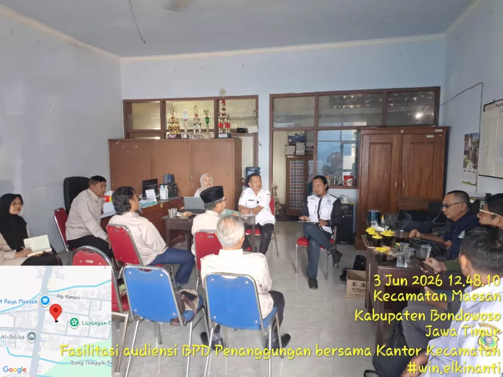 BPD Desa Penanggungan Audiensi Pemerintah Kecamatan Maesan, Perkuat Sinergi Tata Kelola Pemerintahan Desa