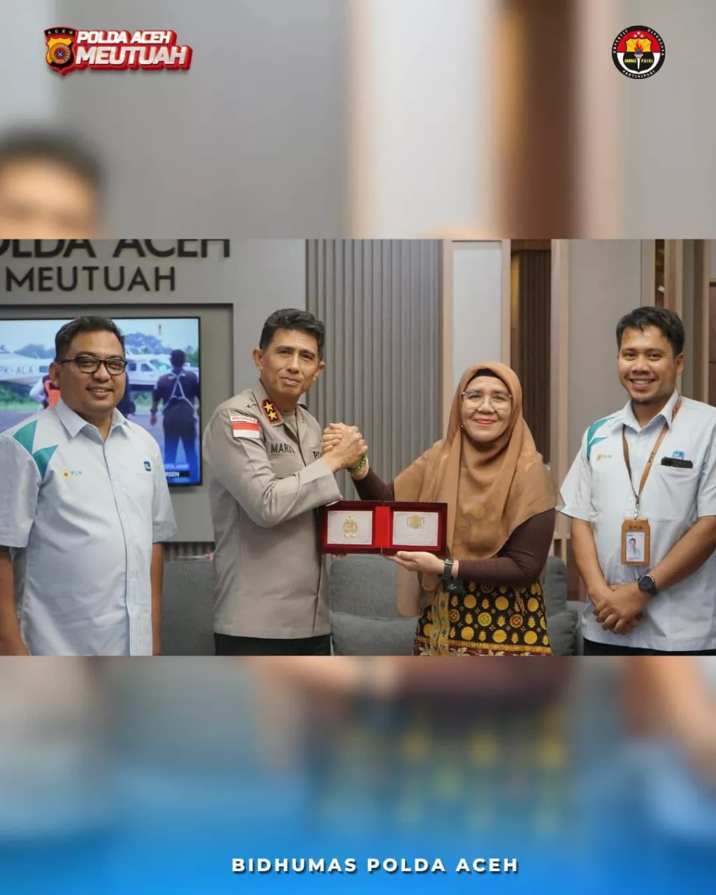 Kapolda Aceh Terima Kunjungan PT PLN UIP3B Sumatera