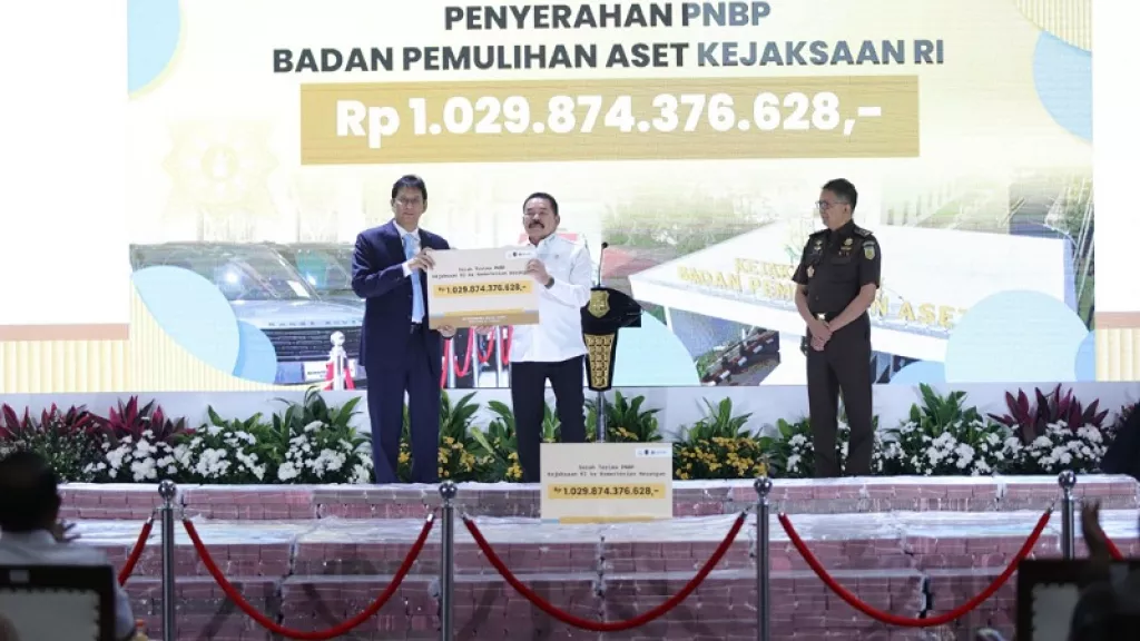 Kejagung Setorkan Rp1,02 Triliun Hasil Pemulihan Aset ke Negara, Termasuk Dana Kasus Eddy Tansil