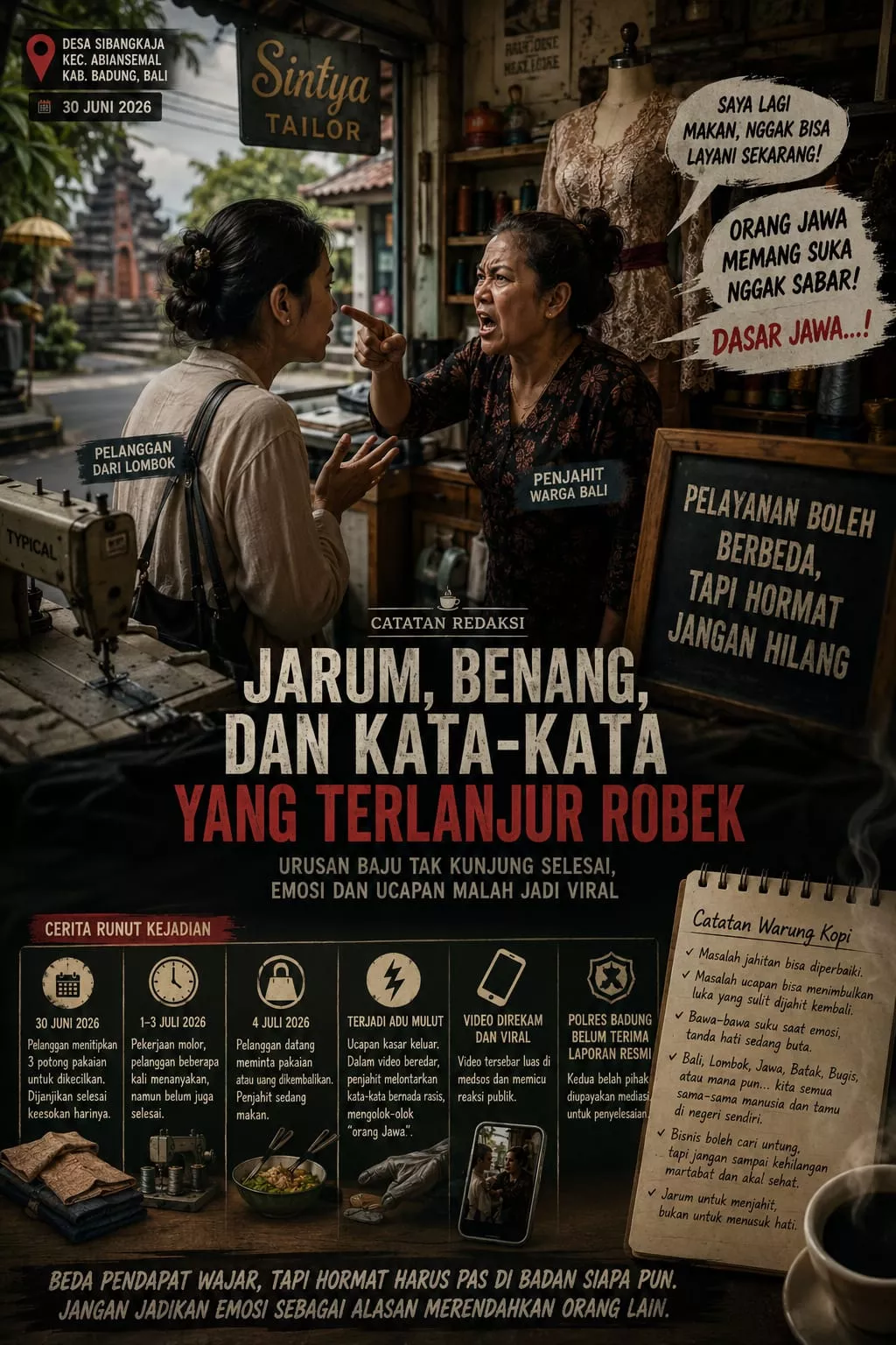 Jarum, Benang, dan Kata-Kata yang Terlanjur Robek