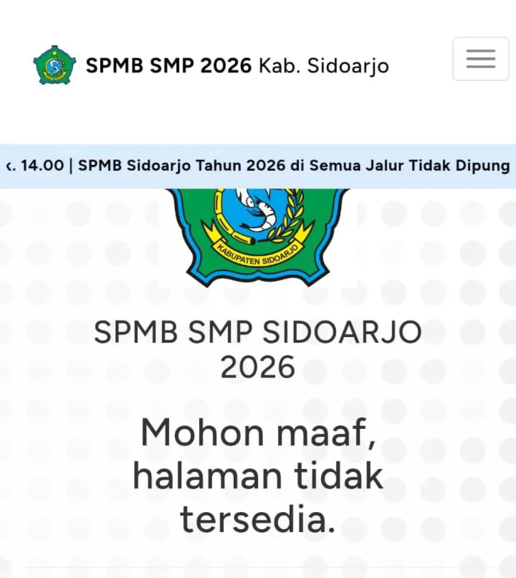 Carut Marut SPMB 2026, Dikbud Sidoarjo Jelaskan Dugaan Kelebihan Kuota hingga Kendala Jalur Domisili