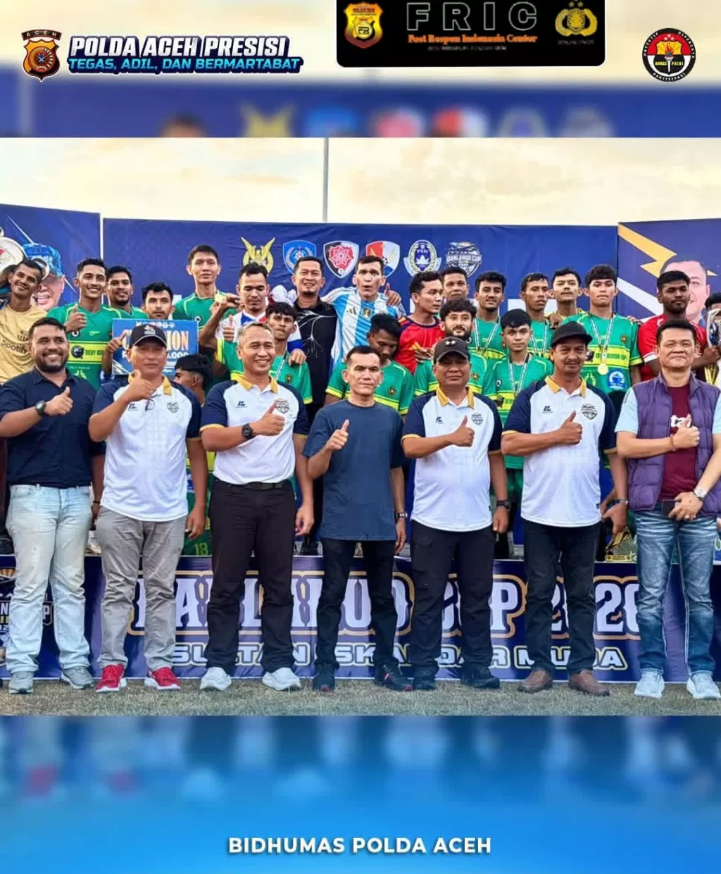 Kapolda Aceh Turut Saksikan Final Danlanud Cup III Tahun 2026 Di Aceh Besar