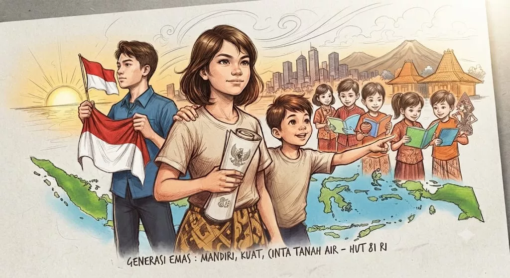 Menyiapkan Generasi (Tanpa Cemas): Menyiapkan Generasi Emas: Kemandirian, Cinta Tanah Air, dan Wajah RI di Usia ke-81