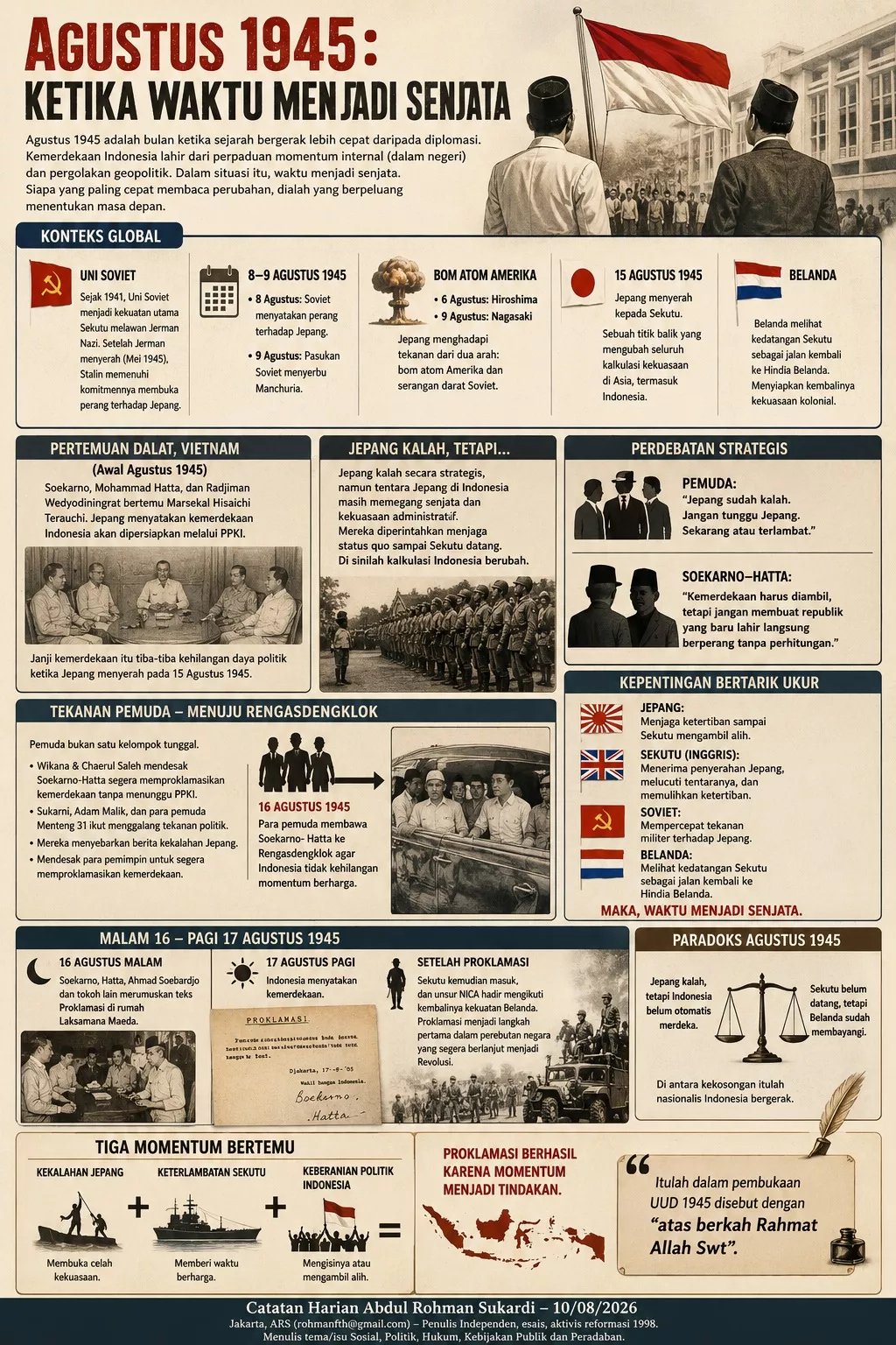 Agustus 1945: Ketika Waktu Menjadi Senjata