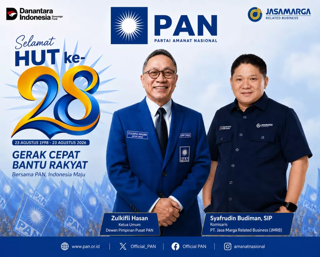 Sambut HUT ke-28 PAN, Syafrudin Budiman: Gerak Cepat Bantu Rakyat Harus Jadi Semangat Pengabdian