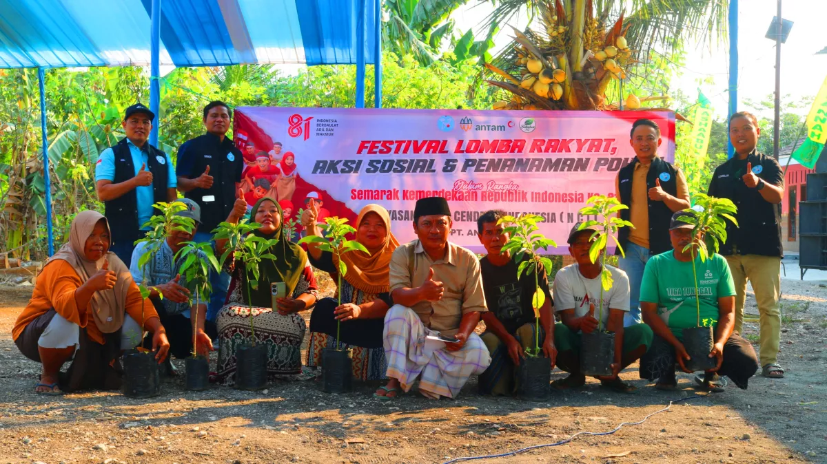 Satu Rumah Satu Pohon Buah, Yayasan NCI dan Antam Perkuat Ketahanan Pangan Warga Puger