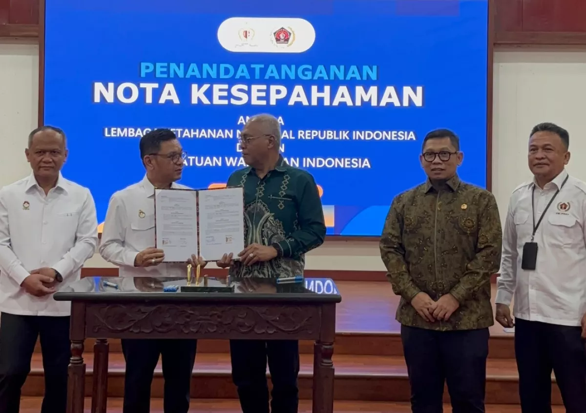 PWI dan Lemhannas Teken MoU, Perkuat Peran Pers Jaga Ketahanan Nasional