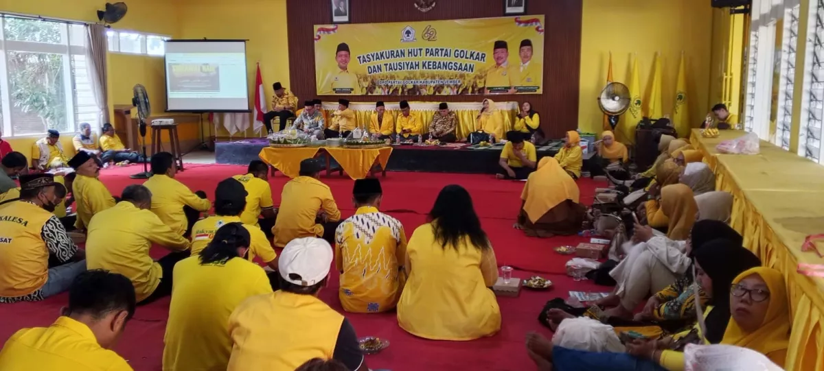 Golkar Jember Gelar Tasyakuran HUT ke-62, Tegaskan Komitmen Dekat dengan Rakyat