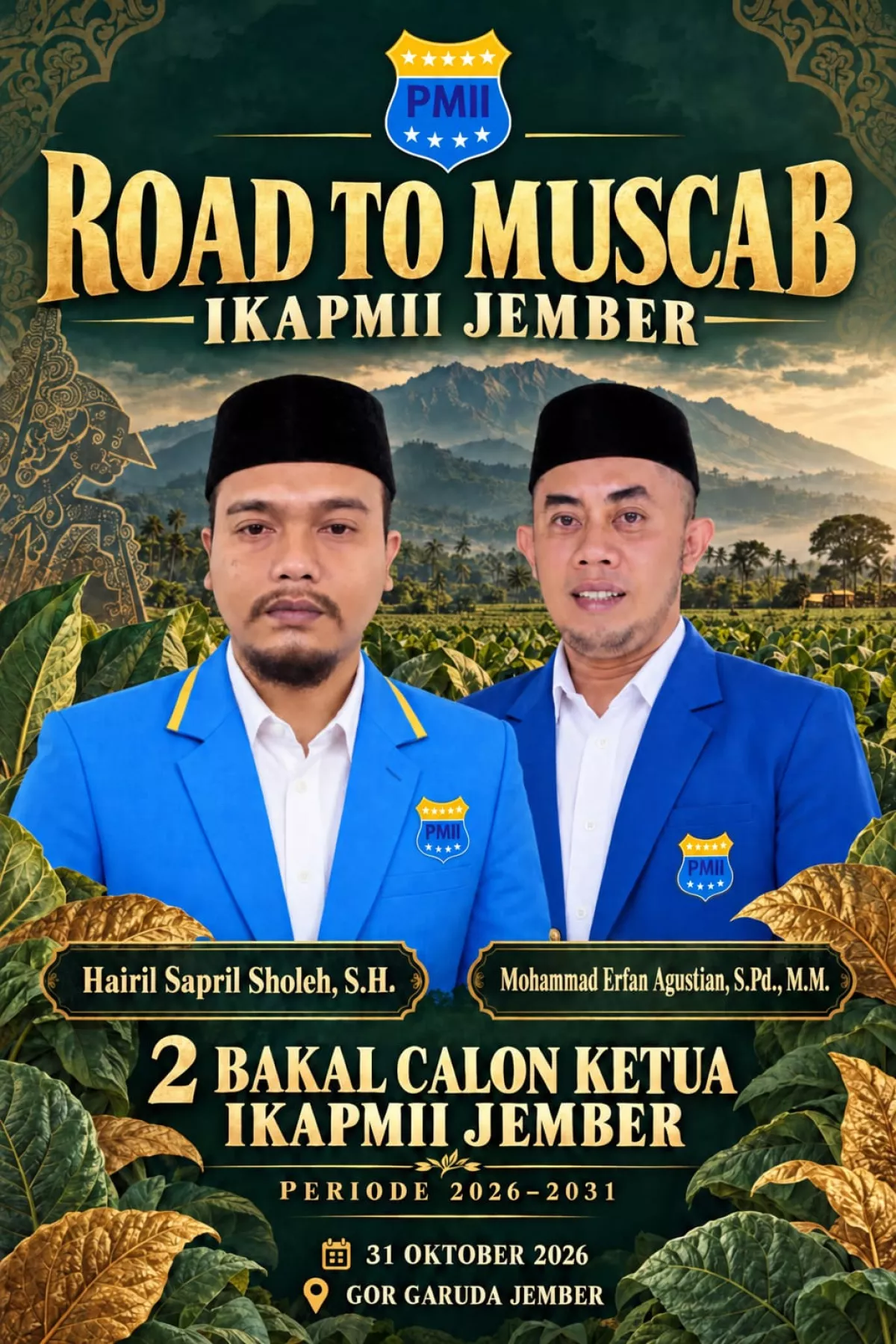 Dua Kandidat Bersaing di Muscab IKA PMII Jember, Pendaftaran Resmi Ditutup