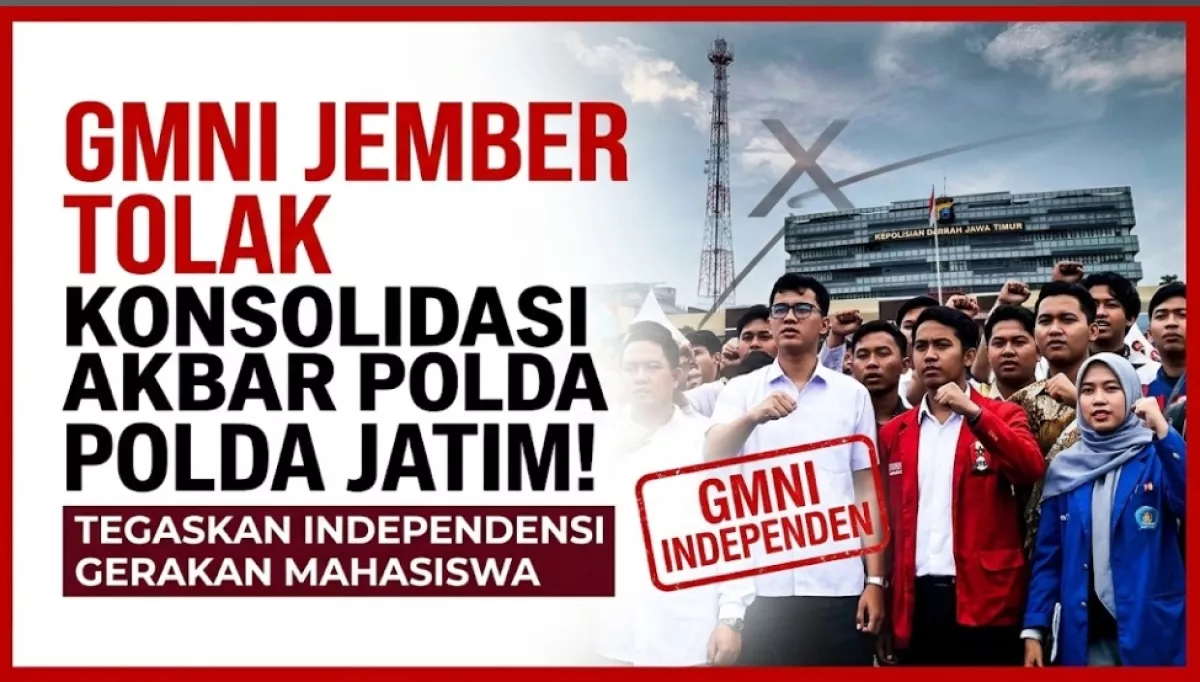 Keterangan Gambar: GMNI Jember Tolak Konsolidasi Akbar