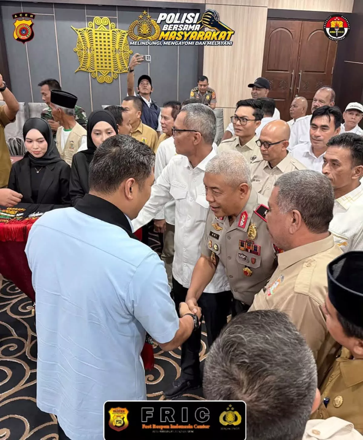 Wakapolda Aceh Sambut Kedatangan Ketua Umum DPN HKTI/Kepala BGN