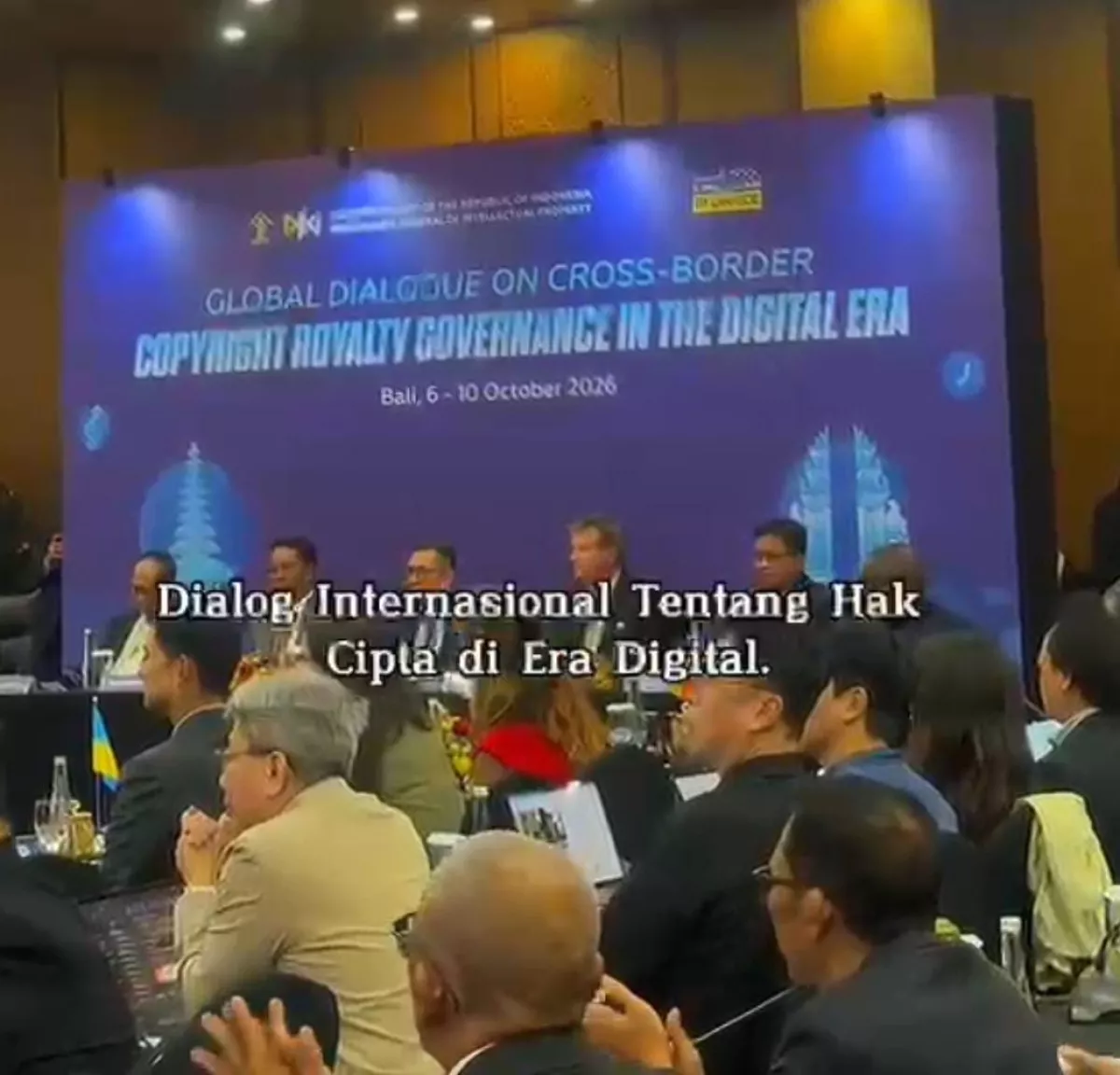 Ketua Pembina KCI Apresiasi Kemenkum Dalam Gelar Acara Level Internasional Tentang Karya Dan Hak Cipta Antar Negara